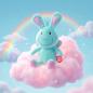 Preview: Haba Plüsch Stofftier Hase Jojo 2013979001