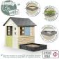 Preview: Smoby Outdoor Spielzeug Garten Smoby Life Square Haus mit Sandkasten 7600810740