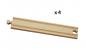 Preview: Brio World Eisenbahn Schienen 1/1 Gerade lange Gleise (D) 4 Teile 33341