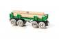 Preview: Brio World Eisenbahn Waggon Langholzwagen 4 Teile 33696