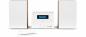 Preview: Thomson Bluetooth Kompaktanlage Micro MIC121BT CD Player USB Radio AUX-IN weiß Holz braun TH389081