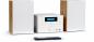 Preview: Thomson Bluetooth Kompaktanlage Micro MIC121BT CD Player USB Radio AUX-IN weiß Holz braun TH389081