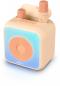 Preview: Bigben Bluetooth portabler Lautsprecher Party Karaoke Disco Licht 2 Mikrofone peach AU389159