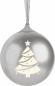 Preview: Bigben Bluetooth portabler Lautsprecher EPOK Leuchtende Weihnachtskugel siber AU390124