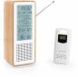 Preview: Thomson Wetterstation WS102 mit Radio Bluetooth Holz weiß TH390346