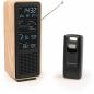 Preview: Thomson Wetterstation WS102 mit Radio Bluetooth Holz schwarz TH390391