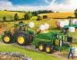 Preview: Bruder Spielfahrzeug Anhänger John Deere Rundballen- Presswickelkombination C441R 02032