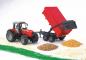 Preview: Bruder Spielfahrzeug Landwirtschaft Traktor Massey Ferguson 7480 + Wannenkippanhänger 02045