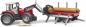Preview: Bruder Spielfahrzeug Traktor Massey Ferguson 7480 mit Frontlader + Holztransportanhänger 02046