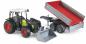 Preview: Bruder Spielfahrzeug Traktor Claas Nectis 267 F mit Frontlader + Bordwandanhänger 02112