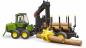 Preview: Bruder Spielfahrzeug Holztransport John Deere 1210E Rückezug mit Greifer und 4 Baumstämmen 02133