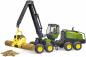 Preview: Bruder Spielfahrzeug Forstwirtschaft Holztransport John Deere 1270G Harvester mit 1 Baumstamm 02135