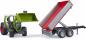 Preview: Bruder Spielfahrzeug Landwirtschaft Traktor Fendt Vario 211 mit Frontlader + Bordwandanhänger 02182