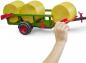 Preview: Bruder Spielfahrzeug Landwirtschaft Anhänger Rundballensammler mit 3 Rundballen 02204