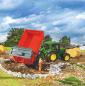 Preview: Bruder Spielfahrzeug Landwirtschaft Anhänger Wannenkippanhänger mit Automatikrückwand (rot) 02211