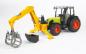 Preview: Bruder Spielfahrzeug Landwirtschaft Traktor Zubehör: Heckbagger mit Greifer 02338
