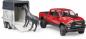 Preview: Bruder Spielfahrzeug Freizeit Offroad RAM 2500 Power Wagon + Pferdeanhänger mit 1 Pferd 02501