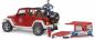 Preview: Bruder Spielfahrzeug Polizei Jeep Wrangler RubiconUnlimited Feuerwehr-Einsatzfzg + Figur 02528