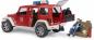 Preview: Bruder Spielfahrzeug Polizei Jeep Wrangler RubiconUnlimited Feuerwehr-Einsatzfzg + Figur 02528