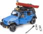 Preview: Bruder Spielfahrzeug Einsatzfahrzeuge Jeep Wrangler Rubicon Unlimited mit Kajak und Figur 02529