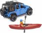Preview: Bruder Spielfahrzeug Einsatzfahrzeuge Jeep Wrangler Rubicon Unlimited mit Kajak und Figur 02529