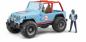 Preview: Bruder Spielfahrzeug Freizeit Offroad Jeep Cross Country Racer blau mit Rennfahrer 02541