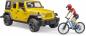 Preview: Bruder Spielfahrzeug Offroad JeepWrangler RubiconUnlimited, 1 Mountainbike und Radfahrer 02543