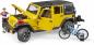 Preview: Bruder Spielfahrzeug Offroad JeepWrangler RubiconUnlimited, 1 Mountainbike und Radfahrer 02543