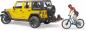 Preview: Bruder Spielfahrzeug Offroad JeepWrangler RubiconUnlimited, 1 Mountainbike und Radfahrer 02543