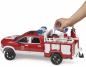 Preview: Bruder Spielfahrzeug Einsatzfahrzeuge Polizei RAM 2500 Feuerwehreinsatzwagen mit 0L+S Modul 02544