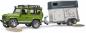 Preview: Bruder Spielfahrzeug Offroad Land Rover Defender St. Wagon + Pferdeanhänger mit 1 Pferd 02592