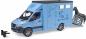 Preview: Bruder Spielfahrzeug Freizeit Reiten MB Sprinter Tiertransporter mit 1 Pferd 02674