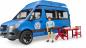 Preview: Bruder Spielfahrzeug Freizeit Urlaub MB Sprinter Camper mit Fahrer und Zubehör 02684