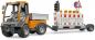 Preview: Bruder Spielfahrzeug Nutzfahrzeug Special Car Kommunal Pritsche und Verkehrssicherungsanhänger 02693