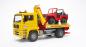 Preview: Bruder Spielfahrzeug Baustelle Service-Fahrzeuge MAN TGA Abschlepp-LKW mit Geländewagen 02750