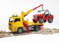 Preview: Bruder Spielfahrzeug Baustelle Service-Fahrzeuge MAN TGA Abschlepp-LKW mit Geländewagen 02750