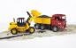 Preview: Bruder Spielfahrzeug Baustelle Kipper MAN TGA Kipp-LKW + Gelenkradlader FR 130 02752