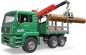 Preview: Bruder Spielfahrzeug Kipper MAN TGA Holztransport-LKW mit Ladekran und 3 Baumstämmen 02769
