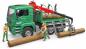 Preview: Bruder Spielfahrzeug Kipper MAN TGA Holztransport-LKW mit Ladekran und 3 Baumstämmen 02769