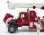 Preview: Bruder Spielfahrzeug Feuerwehr MACK Granite Feuerwehr mit Drehleiter, Wasserpritze, L+S Modul 02821