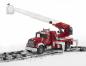 Preview: Bruder Spielfahrzeug Feuerwehr MACK Granite Feuerwehr mit Drehleiter, Wasserpritze, L+S Modul 02821