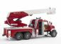 Preview: Bruder Spielfahrzeug Feuerwehr MACK Granite Feuerwehr mit Drehleiter, Wasserpritze, L+S Modul 02821