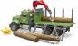 Preview: Bruder Spielfahrzeug MACK Granite Holztransport-LKW Ladekran, Greifer, 3 Baumstämme 02824