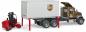Preview: Bruder Spielfahrzeug Nutzfahrzeug Logistik MACK Granite UPS Logistik-LKW + Mitnahmestapler 02828