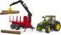 Preview: Bruder Spielfahrzeug Forstwirtschaft Traktor John Deere 7R 350 + Rückeanhänger, 4 Baumstämme 03154