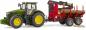 Preview: Bruder Spielfahrzeug Forstwirtschaft Traktor John Deere 7R 350 + Rückeanhänger, 4 Baumstämme 03154