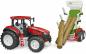 Preview: Bruder Spielfahrzeug Roadmax Traktor ROADMAX Traktor mit Rückean- hänger und 3 Baumstämmen 03453