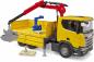 Preview: Bruder Spielfahrzeug Baustelle LKW Scania Super 560R Baustellen LKW Kran und 2 Paletten 03551