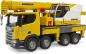 Preview: Bruder Spielfahrzeug Baustelle LKW Scania Super 560R Liebherr Kran-LKW mit L+S Modul 03571