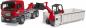 Preview: Bruder Spielfahrzeug Baustelle LKW MAN TGS LKW mit Abrollcon- tainer+Schäffer Hoflader 2630 03767